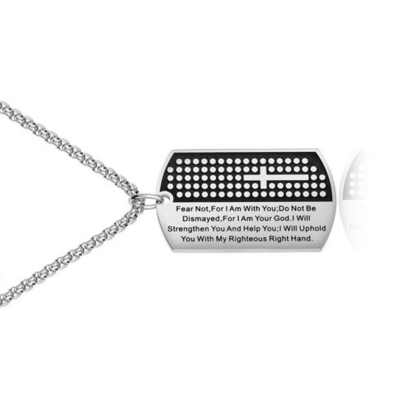 ❤️Soldiers famous Egypt Scripture Necklace, N90201P131 - Picture 4 of 7